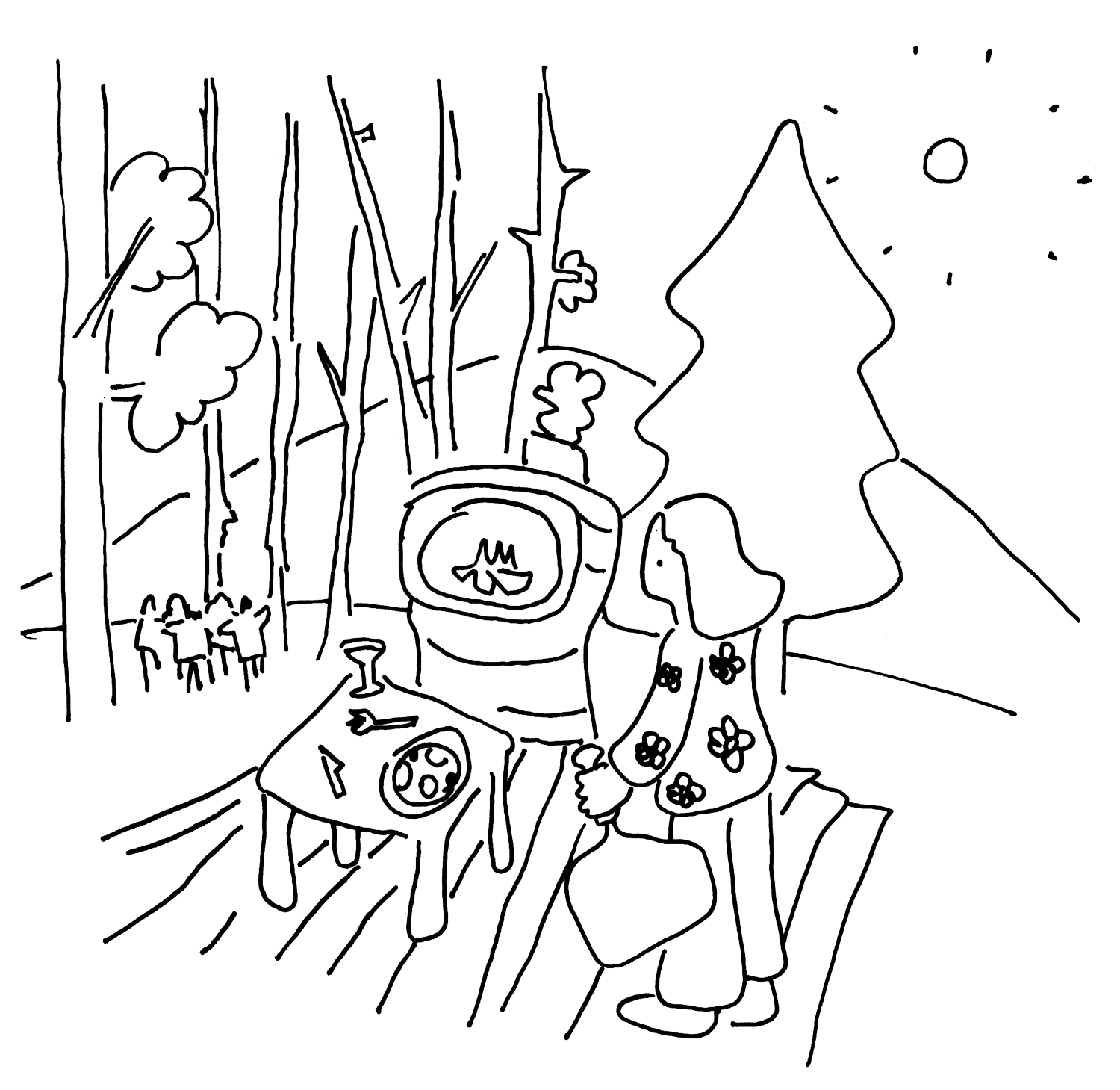 Oven on the Deck in Summer